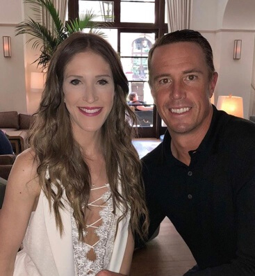 Sarah Marshall with her husband, Matt Ryan.